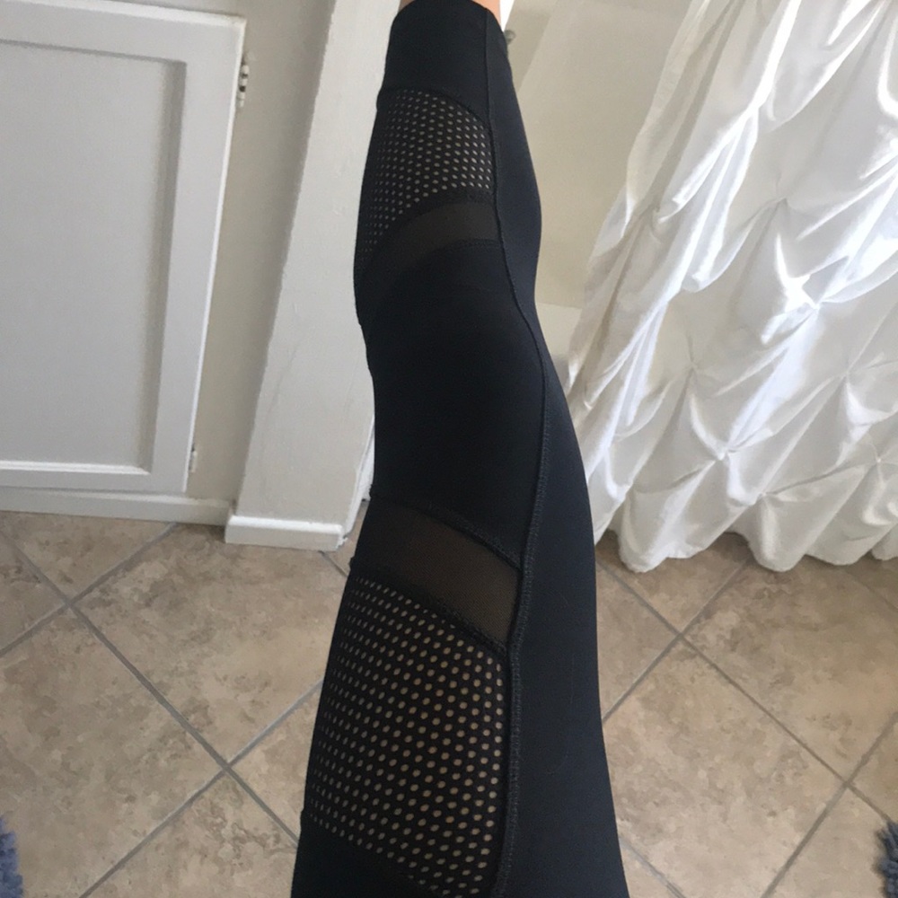Black Mesh Leggings